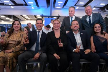 Maru Campos acompaña al alcalde Marco Bonilla en su Quinto Informe de Gobierno
