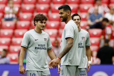 Julián Álvarez volvió a jugar con el Atlético de Madrid.