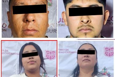 Elementos de la SSC, en coordinación con personal de la Fiscalía General de Justicia, Guardia Nacional y Secretaría de Marina, realizaron las detenciones