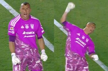 Durante el minuto 24 del Tigres Vs Necaxa, Nahuel Guzmán atajó un nuevo penal en el Apertura 2026 de Liga MX.