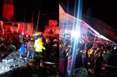 Imágenes de la explosión en Santa María Canchesdá