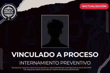 El menor, originario de Celaya, Guanajuato, fue detenido el pasado 2 de septiembre mediante una orden de aprehensión relacionada con los hechos registrados el 17 de enero pasado.