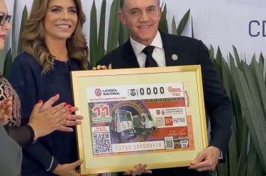 Billete conmemorativo por los 57 años del Metro