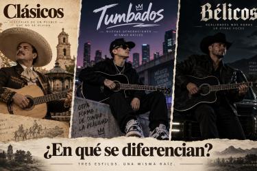 La diferenci entre corridos clásicos, tumbados y bélicos