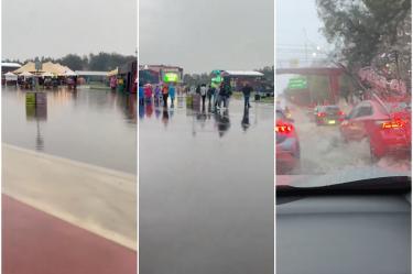 Se reportaron inundaciones en Agrícola Pantitlán y Agrícola Oriental, además de encharcamientos en Viaducto, Río Churubusco y Eje 3 Sur.