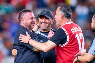 Antonio Mohamed rompe en llanto apenas terminó la final de la Leagues Cup, lo que significó que obtuviera su onceavo título como técnico en el futbol mexicano y el sexto con Toluca.
