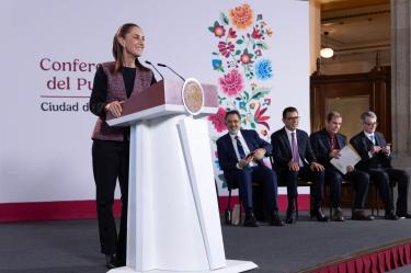 Sheinbaum explicó que el proyecto tiene un avance importante y recordó que su construcción comenzó durante la administración anterior.