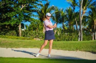 Lorena Ochoa vivió una jornada especial en Casa de Campo y jugó por primera vez en Teeth of the Dog