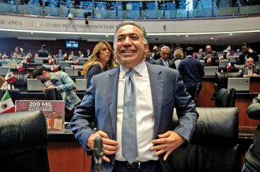 El senador Enrique Inzunza dio a conocer a la prensa su decisión de renunciar a la bancada de Morena el pasado 26 de agosto.