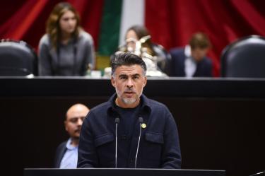Desde la tribuna de la Cámara de Diputados, el diputado del Partido Verde, Julio Scherer Pareyón, remarcó la histórica reducción de 53% de homicidios dolosos en dos años