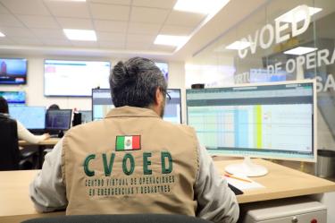 El despliegue de emergencia estuvo encabezado por el Centro Virtual de Operaciones en Emergencias y Desastres (CVOED), órgano clave para la distribución adecuada de las víctimas.