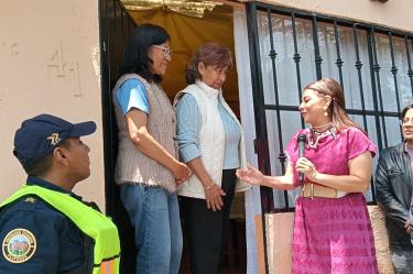 La jefa de Gobierno, Clara Brugada, encabeza el inicio del programa "Código 1: Policía en tu Calle" en la alcaldía Álvaro Obregón, acompañada por el secretario de Seguridad Ciudadana, Pablo Vázquez, y el alcalde Javier López Casarín.