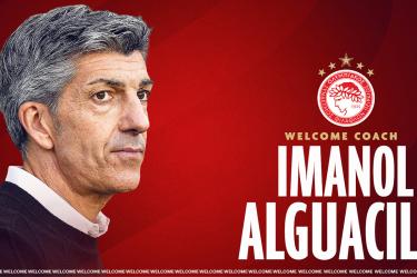 Imanol Alguacil Barrenetxea es el nuevo técnico del Olympiacos