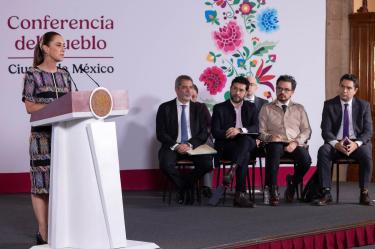 La mandataria señaló que aún no hay un acuerdo que pueda darse a conocer.