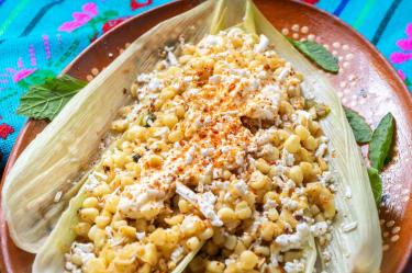 Receta de esquites asados