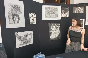 La artista Rosario-Lillith presenta una muestra plástica en el marco del Día Internacional para la Prevención del Suicidio.