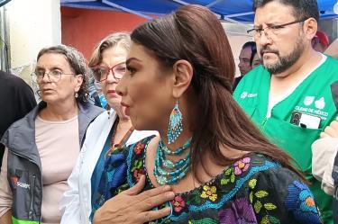 Clara Brugada reiteró que su administración continuará con el apoyo puntual a cada uno de los afectados