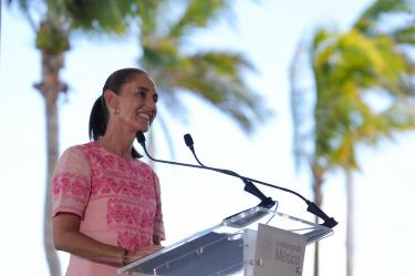 Claudia Sheinbaum informó que hay 486 mil 167 beneficiarios en Quintana Roo.