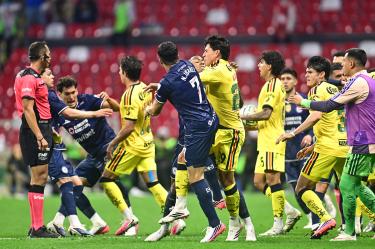 Se armó la campal en el América vs Cruz Azul de la jornada 8 del Apertura 2026 de la Liga MX
