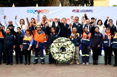 “Un simulacro es un entrenamiento para la vida”: Giovani Gutiérrez encabeza conmemoración por sismos