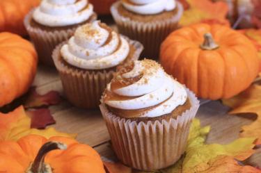 Receta de cupcakes de calabaza