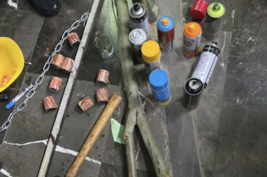 Vandalizan estación Tlatelolco del Metro; SSC asegura artefactos y descarta detenidos