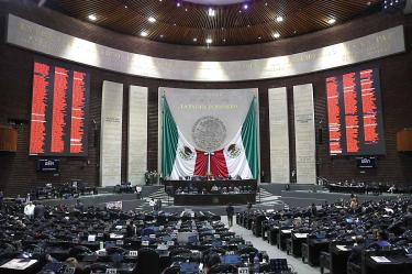 Sede de la Cámara de Diputados durante la sesión de legisladores el 6 de octubre de 2026.
