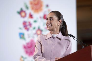 La presidenta Claudia Sheinbaum