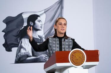 La primera presidenta señaló que desde el gobierno de México se busca mantener los principios que dieron sustento a la Cuarta Transformación.