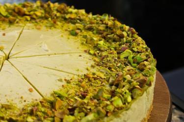Receta Cheesecake de pistache