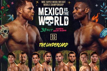 Lista la cartelera final para la función que encabezarán Saúl "Canelo" Álvarez y Christian Mbilli