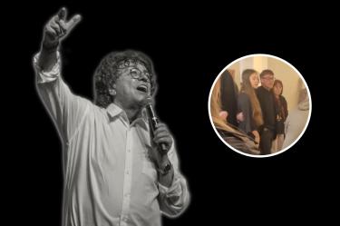 Cantan "Mi Viejo" a Piero para despedirlo.