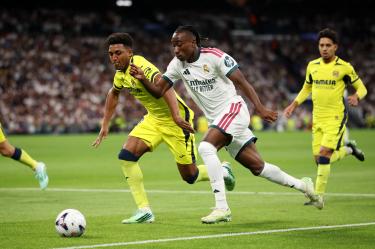 Diomandé llegó hasta las lágrimas en el festejo por su primer gol con el Real Madrid