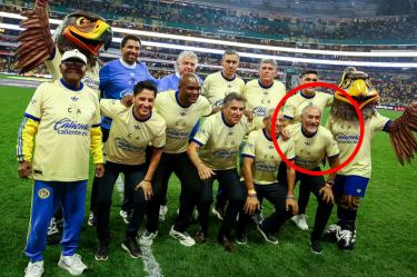 Raúl Potro Gutiérrez en el festejo del 110 aniversario del Club América