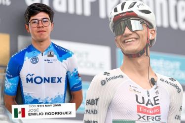 El mexicano Emilio 'Choche' Rodríguez se une al UAE Team para la temporada 2027, acompañando a Isaac del Toro.