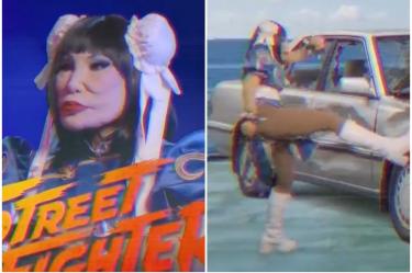 Lyn May se convierte en luchadora de Street Fighter en comercial