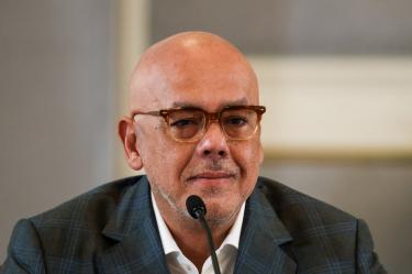 Jorge Rodríguez, presidente de la Asamblea Nacional de Venezuela, cuya sanción fue revocada por la OFAC en medio del deshielo diplomático con Estados Unidos.