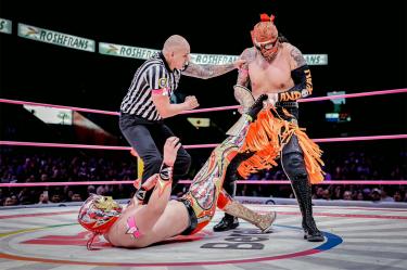 Máscara Dorada se impuso a Zandokan Jr sobre el ring de la Arena México