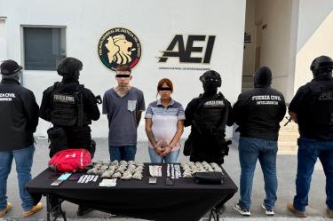 La información recopilada por los agentes permitió conocer sus movimientos lo que los llevó hasta la colonia Valle del Roble, en el municipio Cadereyta Jiménez.