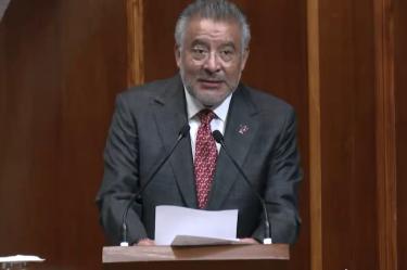 Horacio Duarte, secretario general de Gobierno del Estado de México, informa sobre el rescate de hospitales en la entidad