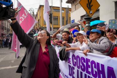 Citlalli Hernández acudió al Congreso de la Ciudad de México al segundo informe de la jefa de gobierno Clara Brugada