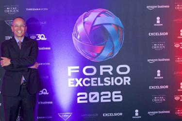 Pedro Maldonado, Country Manager de Amazon Business México, destacó el potencial de la IA durante la séptima edición del Foro Excélsior.