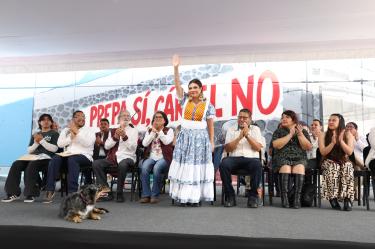 Clara Brugada conmemora 29 aniversario de "Prepa sí, Cárcel no" en Iztapalapa