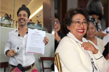 Eduardo “Tato” Vega, exsubsecretario de Desarrollo Económico, y Delia González Cobos, extitular del Órgano de Fiscalización Superior (ORFIS)