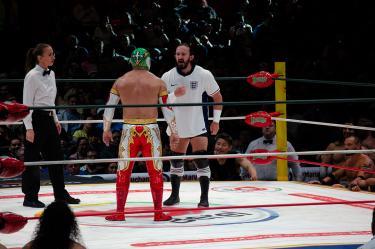 El luchador PAC durante el Grand Prix 2026 del CMLL en la Arena México