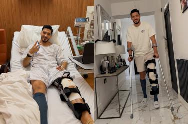 Raúl Jiménez es operado con éxito por lesión en la rodilla