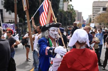 Esta fue la cuarta edición de las protestas desde el regreso de Trump a la Casa Blanca.