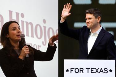 Gina Hinojosa y James Talarico