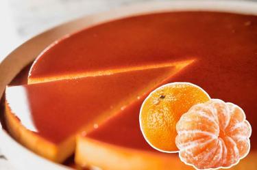 Receta de flan de mandarina