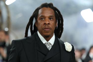US rapper Jay-Z arrives for the 2026 Met Gala celebrating "Costume Art" at the Metropolitan Museum of Art, in New York, on May 4, 2026. ANGELA WEISS / AFP